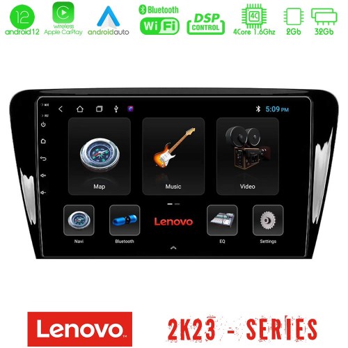 Lenovo Car Pad Skoda Octavia 7 4Core Android12 2+32GB Navigation Multimedia Tablet 10