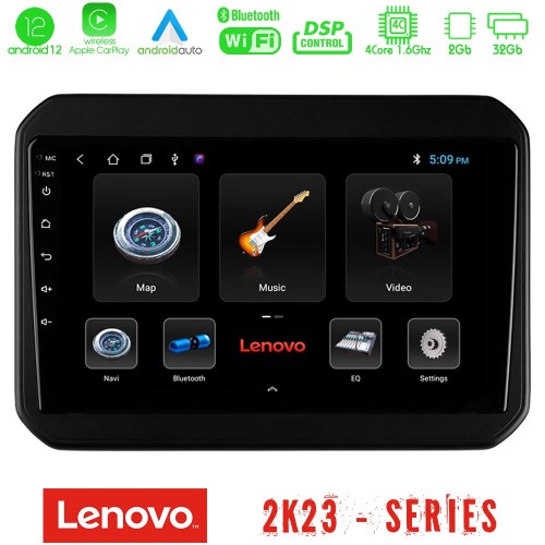 Lenovo Car Pad Suzuki Ignis 4Core Android12 2+32GB Navigation Multimedia Tablet 9