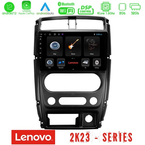 Lenovo Car Pad Suzuki Jimny 2007-2017 4Core Android12 2+32GB Navigation Multimedia Tablet 9