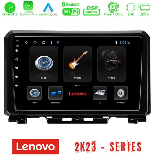 Lenovo Car Pad Suzuki Jimny 2018-2022 4Core Android12 2+32GB Navigation Multimedia Tablet 9