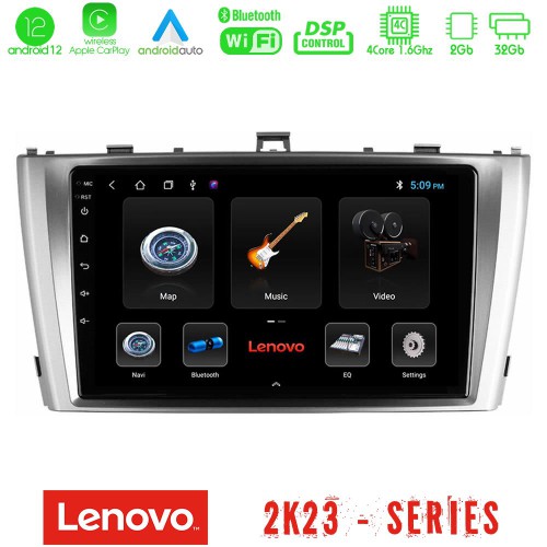 Lenovo Car Pad Toyota Avensis T27 4Core Android12 2+32GB Navigation Multimedia Tablet 9
