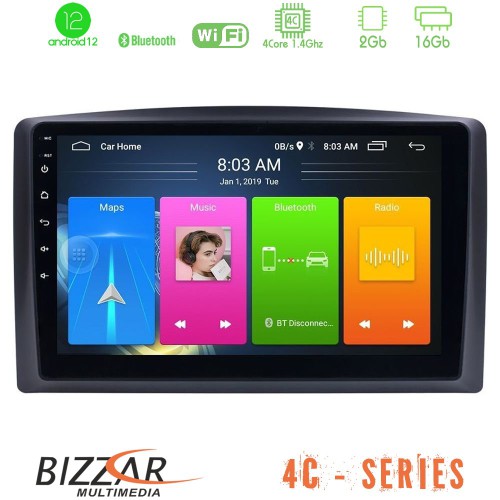 Bizzar 4C Series Mercedes Vito 2015-2021 4Core Android12 2+16GB Navigation Multimedia Tablet 10 Bizzar 4C Series Mercedes Vito 2015-2021 4Core Android12 2+16GB Navigation Multimedia Tablet 10