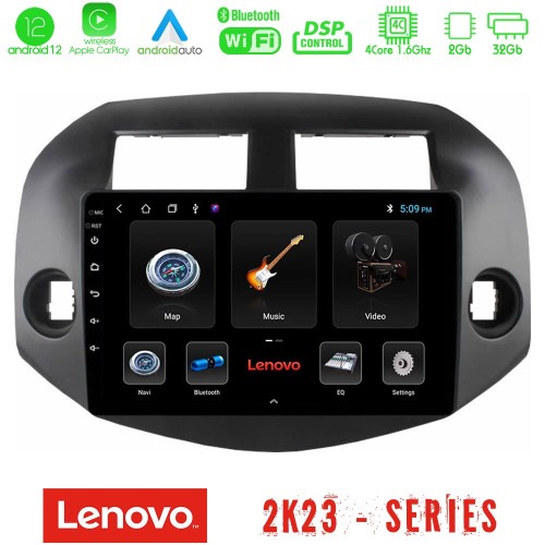 Lenovo Car Pad Toyota Rav4 2006-2012 4Core Android12 2+32GB Navigation Multimedia Tablet 10