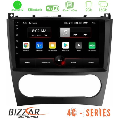 Bizzar 4C Series Mercedes W203 Facelift 4Core Android12 2+16GB Navigation Multimedia Tablet 9 Bizzar 4C Series Mercedes W203 Facelift 4Core Android12 2+16GB Navigation Multimedia Tablet 9