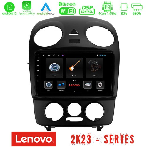 Lenovo Car Pad VW Beetle 4Core Android12 2+32GB Navigation Multimedia Tablet 9