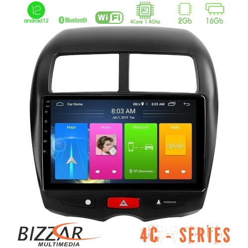 Bizzar 4C Series Mitsubishi ASX 4Core Android12 2+16GB Navigation Multimedia Tablet 10 Bizzar 4C Series Mitsubishi ASX 4Core Android12 2+16GB Navigation Multimedia Tablet 10