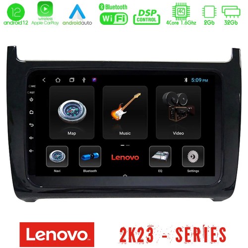Lenovo Car Pad Vw Polo 4Core Android12 2+32GB Navigation Multimedia Tablet 9