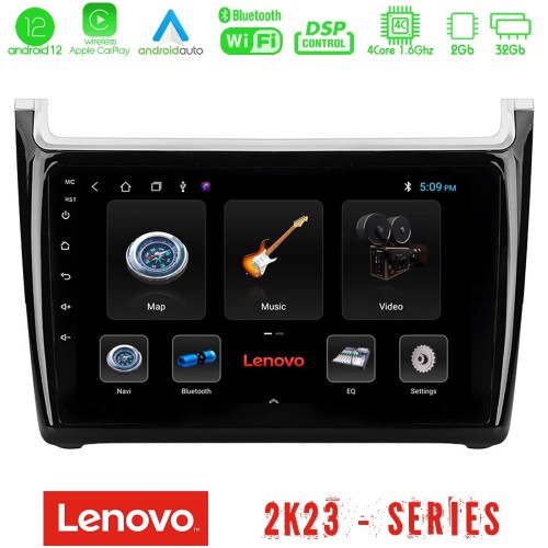 Lenovo Car Pad Vw Polo 4Core Android12 2+32GB Navigation Multimedia Tablet 9