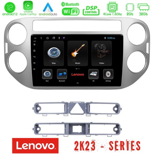 Lenovo Car Pad VW Tiguan 4Core Android12 2+32GB Navigation Multimedia Tablet 9