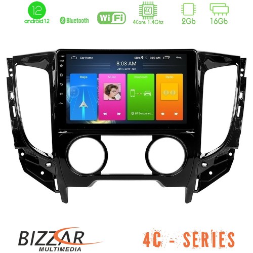 Bizzar 4C Series Mitsubishi L200 2016> & Fiat Fullback (Manual A/C) 4Core Android12 2+16GB Navigation Multimedia Tablet 9" Bizzar 4C Series Mitsubishi L200 2016> & Fiat Fullback (Manual A/C) 4Core Android12 2+16GB Navigation Multimedia Tablet 9"