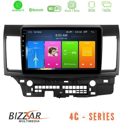 Bizzar 4C Series Mitsubishi Lancer 2008 – 2015 4Core Android12 2+16GB Navigation Multimedia Tablet 10 Bizzar 4C Series Mitsubishi Lancer 2008 – 2015 4Core Android12 2+16GB Navigation Multimedia Tablet 10