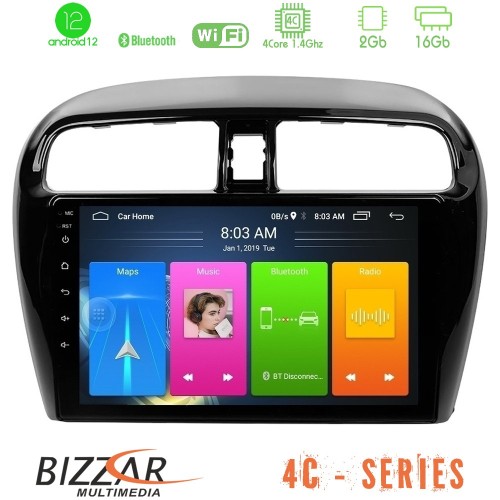 Bizzar 4C Series Mitsubishi Space Star 2013-2016 4Core Android12 2+16GB Navigation Multimedia Tablet 9 Bizzar 4C Series Mitsubishi Space Star 2013-2016 4Core Android12 2+16GB Navigation Multimedia Tablet 9