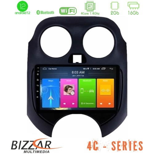 Bizzar 4C Series Nissan Micra 2011-2014 4Core Android12 2+16GB Navigation Multimedia Tablet 9 Bizzar 4C Series Nissan Micra 2011-2014 4Core Android12 2+16GB Navigation Multimedia Tablet 9