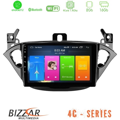 Bizzar 4C Series Opel Corsa E 4Core Android12 2+16GB Navigation Multimedia Tablet 9 Bizzar 4C Series Opel Corsa E 4Core Android12 2+16GB Navigation Multimedia Tablet 9