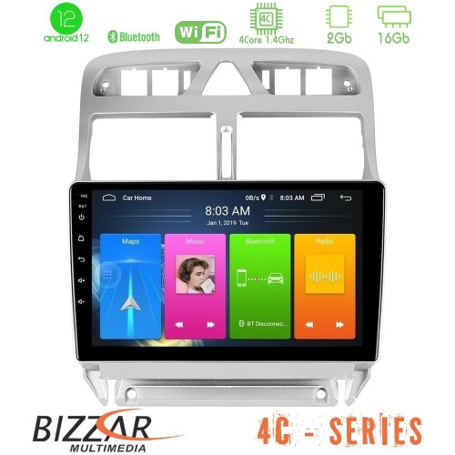 Bizzar 4C Series Peugeot 307 2002-2008 4Core Android12 2+16GB Navigation Multimedia Tablet 9 Bizzar 4C Series Peugeot 307 2002-2008 4Core Android12 2+16GB Navigation Multimedia Tablet 9