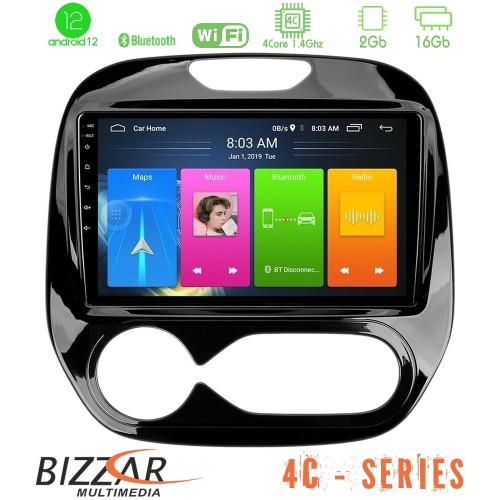Bizzar 4C Series Renault Captur 2013-2019 (Auto AC) 4Core Android12 2+16GB Navigation Multimedia Tablet 9 Bizzar 4C Series Renault Captur 2013-2019 (Auto AC) 4Core Android12 2+16GB Navigation Multimedia Tablet 9