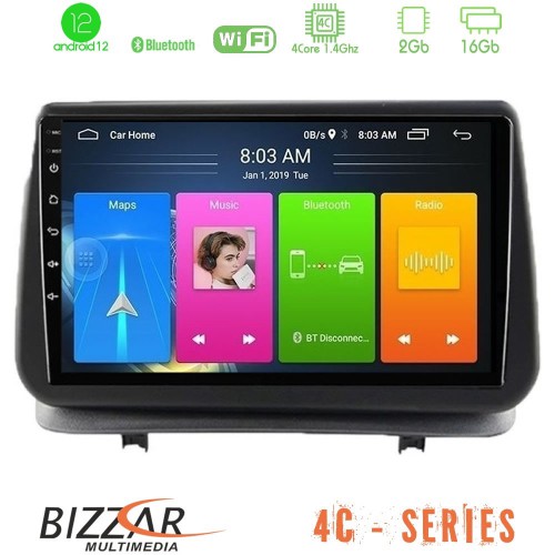 Bizzar 4C Series Renault Clio 2005-2012 4Core Android12 2+16GB Navigation Multimedia Tablet 9 Bizzar 4C Series Renault Clio 2005-2012 4Core Android12 2+16GB Navigation Multimedia Tablet 9