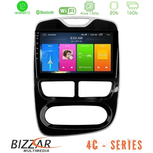 Bizzar 4C Series Renault Clio 2012-2016 4Core Android12 2+16GB Navigation Multimedia Tablet 10 Bizzar 4C Series Renault Clio 2012-2016 4Core Android12 2+16GB Navigation Multimedia Tablet 10