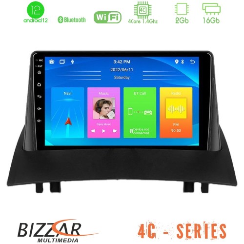 Bizzar 4C Series Renault Megane 2 2002-2008 4Core Android12 2+16GB Navigation Multimedia Tablet 9 Bizzar 4C Series Renault Megane 2 2002-2008 4Core Android12 2+16GB Navigation Multimedia Tablet 9
