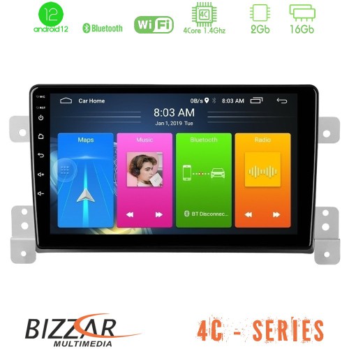 Bizzar 4C Series Suzuki Grand Vitara 4Core Android12 2+16GB Navigation Multimedia Tablet 9 Bizzar 4C Series Suzuki Grand Vitara 4Core Android12 2+16GB Navigation Multimedia Tablet 9