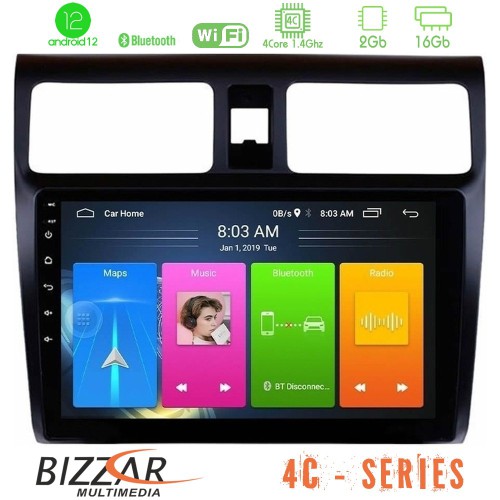 Bizzar 4C Series Suzuki Swift 2005-2010 4Core Android12 2+16GB Navigation Multimedia Tablet 10 Bizzar 4C Series Suzuki Swift 2005-2010 4Core Android12 2+16GB Navigation Multimedia Tablet 10