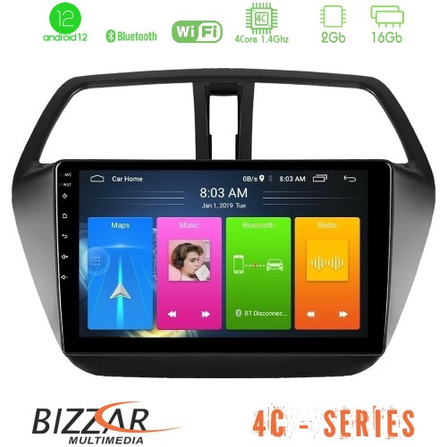 Bizzar 4C Series Suzuki SX4 S-Cross 4Core Android12 2+16GB Navigation Multimedia Tablet 9 Bizzar 4C Series Suzuki SX4 S-Cross 4Core Android12 2+16GB Navigation Multimedia Tablet 9