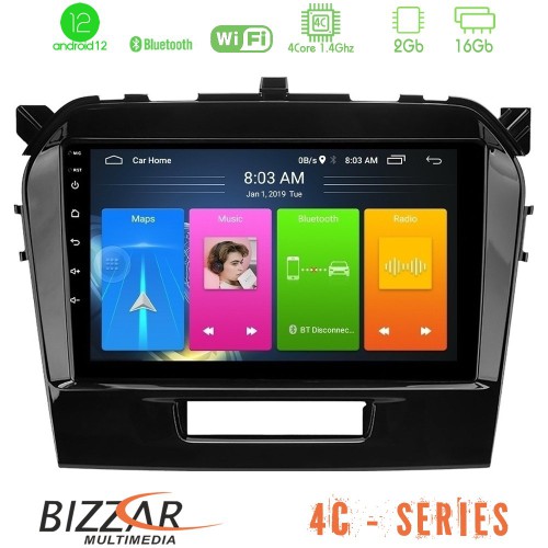 Bizzar 4C Series Suzuki Vitara 2015-2021 4Core Android12 2+16GB Navigation Multimedia Tablet 9 Bizzar 4C Series Suzuki Vitara 2015-2021 4Core Android12 2+16GB Navigation Multimedia Tablet 9