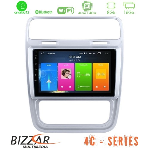 Bizzar 4C Series VW Scirocco 2008 – 2014 4Core Android12 2+16GB Navigation Multimedia Tablet 9