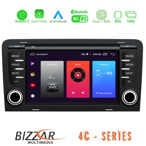 Bizzar Audi A3 8P 4core Android12 2+16GB Navigation Multimedia Deckless 7 Bizzar Audi A3 8P 4core Android12 2+16GB Navigation Multimedia Deckless 7