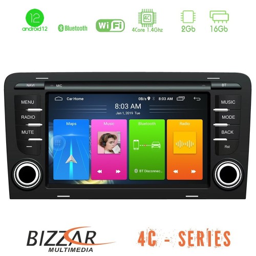 Bizzar Audi A3 8P 4core Android12 2+16GB Navigation Multimedia Deckless 7 Bizzar Audi A3 8P 4core Android12 2+16GB Navigation Multimedia Deckless 7