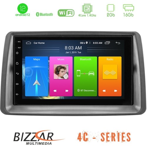 Bizzar Fiat Panda 2003-2012 4core Android12 2+16GB Navigation Multimedia Deckless 7 Bizzar Fiat Panda 2003-2012 4core Android12 2+16GB Navigation Multimedia Deckless 7