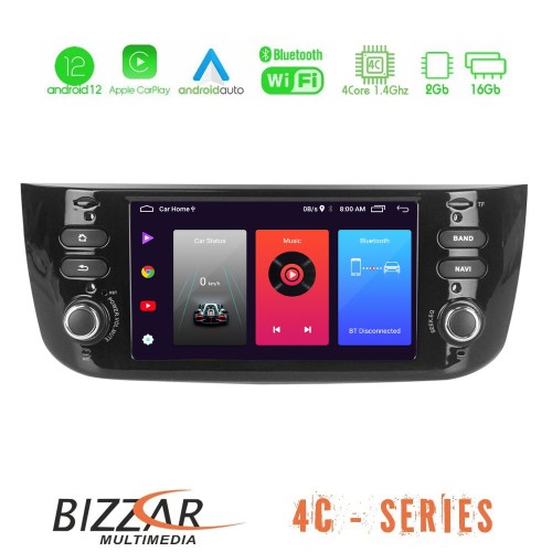 Bizzar Fiat Punto Evo 2009-2011 4core Android12 2+16GB Navigation Multimedia Deckless 6.2 Bizzar Fiat Punto Evo 2009-2011 4core Android12 2+16GB Navigation Multimedia Deckless 6.2