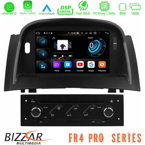 Bizzar FR4 Pro Series Renault Megane 2 Android 12 4core (2+16GB) Multimedia Station Bizzar FR4 Pro Series Renault Megane 2 Android 12 4core (2+16GB) Multimedia Station