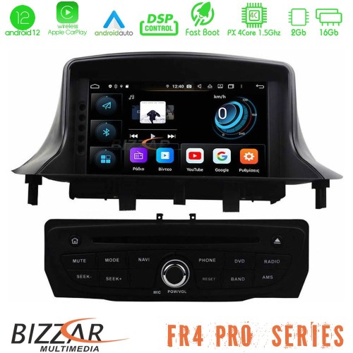 Bizzar FR4 Pro Series Renault Megane 3 Android 12 4core (2+16GB) Multimedia Station Bizzar FR4 Pro Series Renault Megane 3 Android 12 4core (2+16GB) Multimedia Station