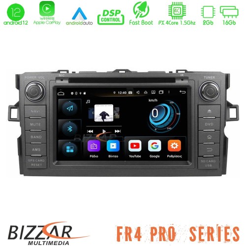 Bizzar FR4 Pro Series Toyota Auris Android 12 4core (2+16GB) Multimedia Station Bizzar FR4 Pro Series Toyota Auris Android 12 4core (2+16GB) Multimedia Station