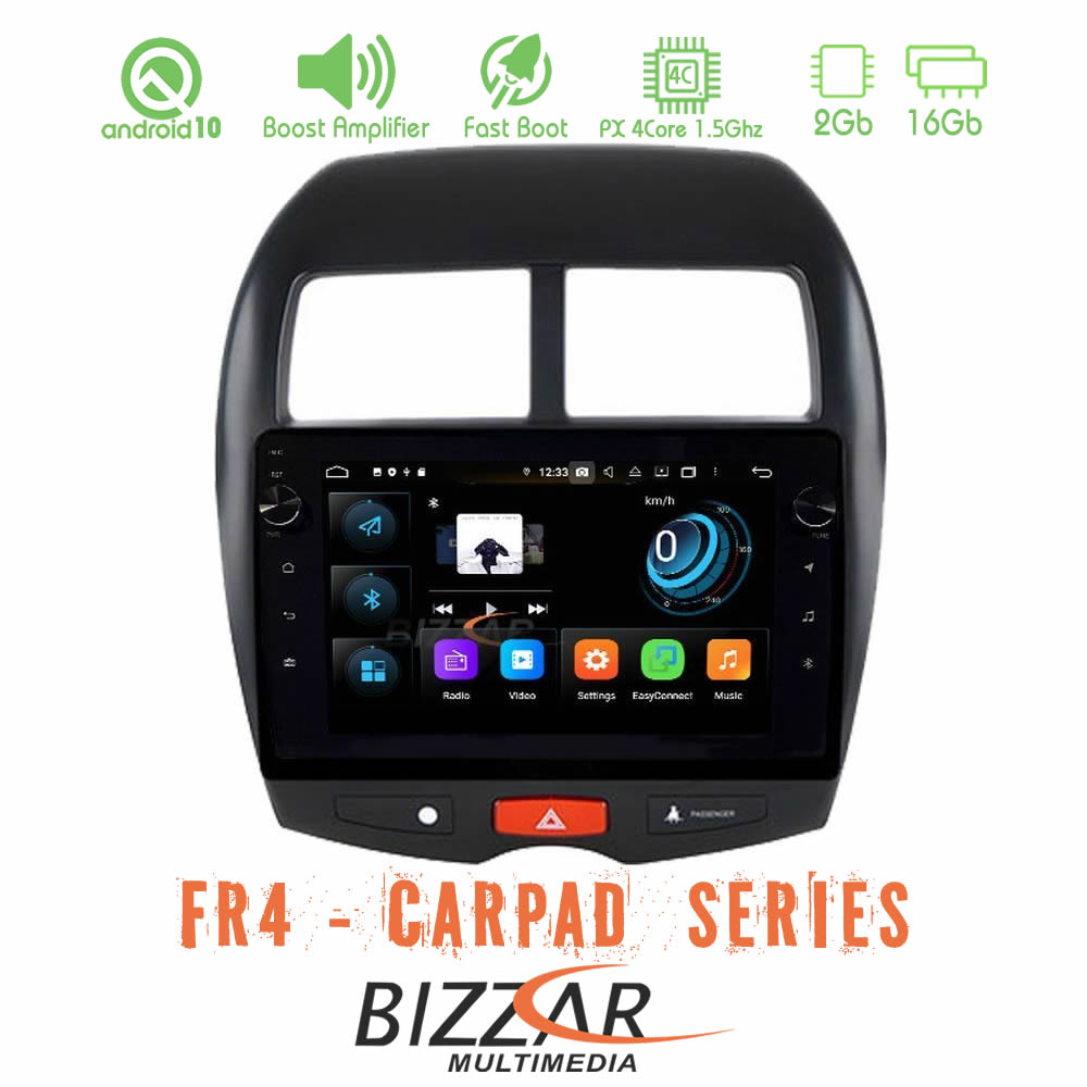Bizzar FR4 Series CarPad 10 Mitsubishi ASX 4core Android 10 Navigation Multimedia