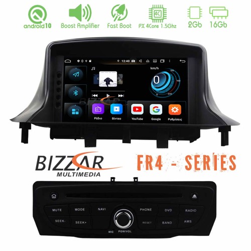 Bizzar FR4 Series Renault Megane 3 Android 10 4Core Multimedia Station Bizzar FR4 Series Renault Megane 3 Android 10 4Core Multimedia Station