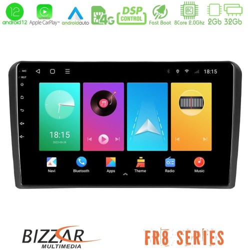 Bizzar FR8 Series Audi A3 8P 8core Android12 2+32GB Navigation Multimedia Tablet 9 Bizzar FR8 Series Audi A3 8P 8core Android12 2+32GB Navigation Multimedia Tablet 9
