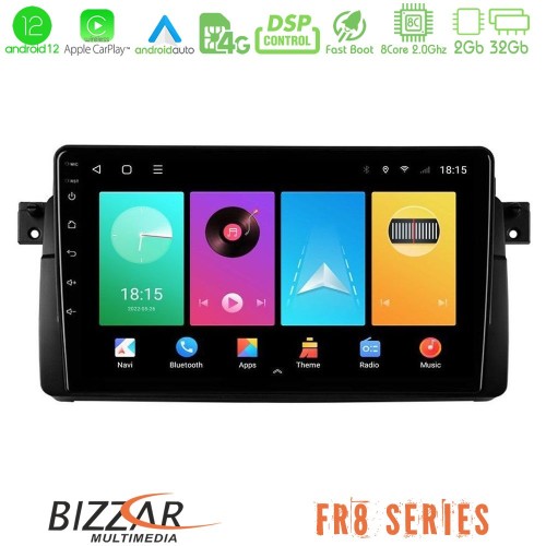 Bizzar FR8 Series BMW E46 8core Android12 2+32GB Navigation Multimedia 9 Bizzar FR8 Series BMW E46 8core Android12 2+32GB Navigation Multimedia 9