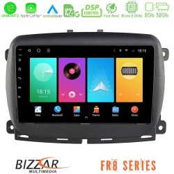 Bizzar FR8 Series Fiat 500 2016> 8core Android12 2+32GB Navigation Multimedia Tablet 9
