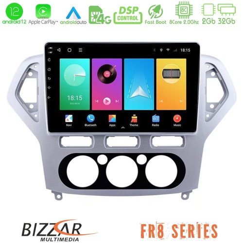 Bizzar FR8 Series Ford Mondeo 2007-2010 Manual A/C 8core Android 11 2+32GB Navigation Multimedia Tablet 10 Bizzar FR8 Series Ford Mondeo 2007-2010 Manual A/C 8core Android 11 2+32GB Navigation Multimedia Tablet 10