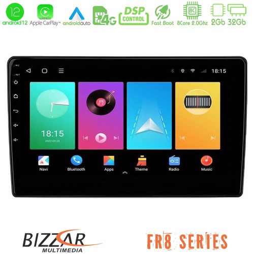 Bizzar FR8 Series FR8 Series 8Core Android12 2+32GB Navigation Multimedia Tablet 10