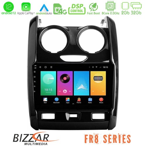Bizzar FR8 Series FR8 Series Dacia Duster 2014-2018 8Core Android12 2+32GB Navigation Multimedia Tablet 9 Bizzar FR8 Series FR8 Series Dacia Duster 2014-2018 8Core Android12 2+32GB Navigation Multimedia Tablet 9