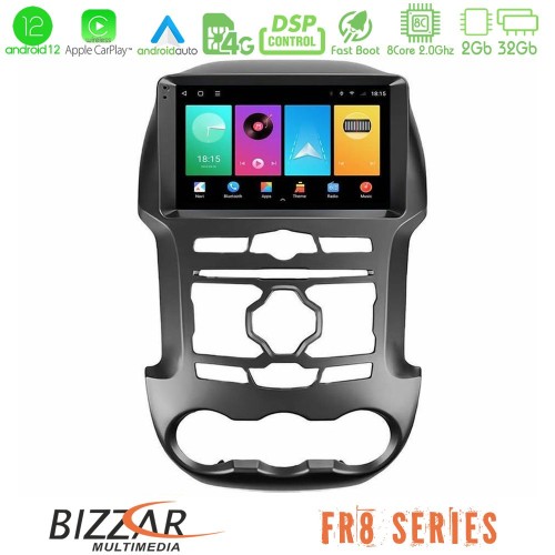 Bizzar FR8 Series FR8 Series Ford Ranger 2012-2016 8Core Android12 2+32GB Navigation Multimedia Tablet 9 Bizzar FR8 Series FR8 Series Ford Ranger 2012-2016 8Core Android12 2+32GB Navigation Multimedia Tablet 9