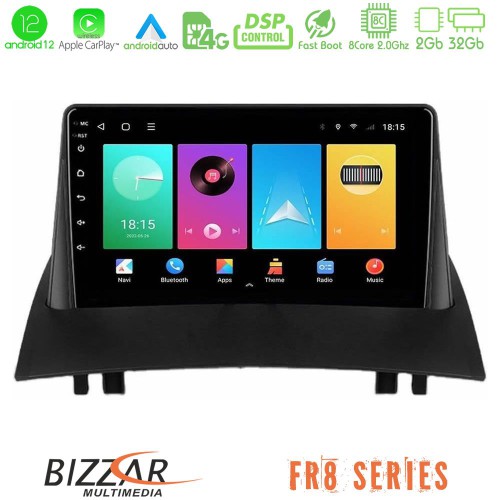 Bizzar FR8 Series FR8 Series Renault Megane 2 2002-2008 8Core Android12 2+32GB Navigation Multimedia Tablet 9 Bizzar FR8 Series FR8 Series Renault Megane 2 2002-2008 8Core Android12 2+32GB Navigation Multimedia Tablet 9