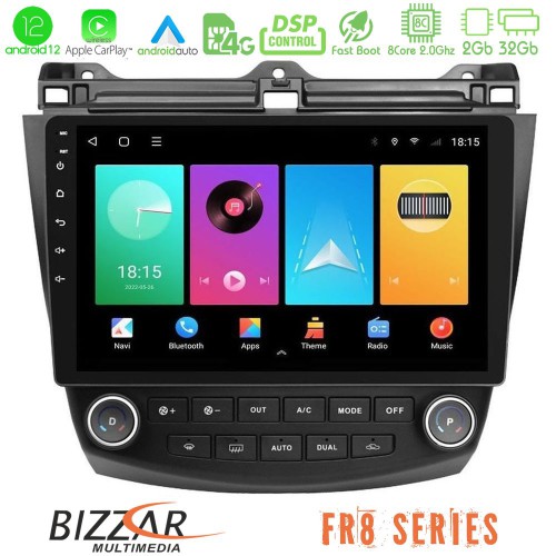 Bizzar FR8 Series Honda Accord 2002-2008 8core Android12 2+32GB Navigation Multimedia Tablet 9 Bizzar FR8 Series Honda Accord 2002-2008 8core Android12 2+32GB Navigation Multimedia Tablet 9