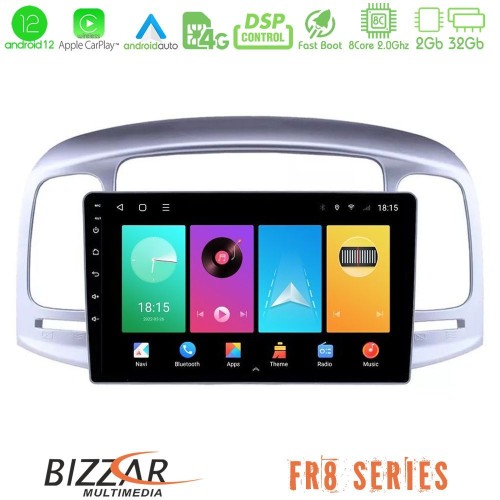 Bizzar FR8 Series Hyundai Accent 2006-2011 8core Android12 2+32GB Navigation Multimedia Tablet 9 Bizzar FR8 Series Hyundai Accent 2006-2011 8core Android12 2+32GB Navigation Multimedia Tablet 9