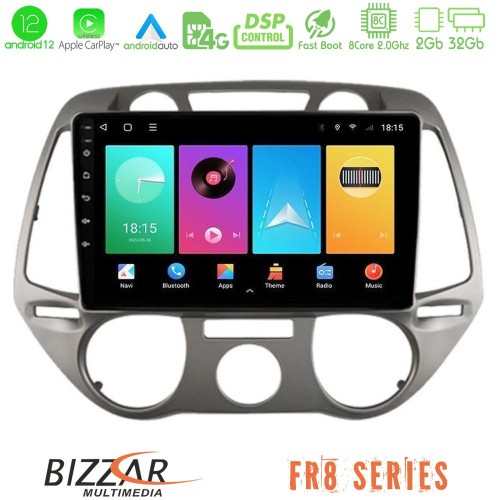 Bizzar FR8 Series Hyundai i20 2009-2012 Manual A/C 8core Android12 2+32GB Navigation Multimedia Tablet 9 Bizzar FR8 Series Hyundai i20 2009-2012 Manual A/C 8core Android12 2+32GB Navigation Multimedia Tablet 9