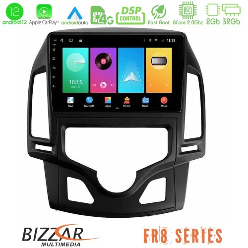 Bizzar FR8 Series Hyundai i30 2007-2012 Auto A/C 8core Android12 2+32GB Navigation Multimedia Tablet 9 Bizzar FR8 Series Hyundai i30 2007-2012 Auto A/C 8core Android12 2+32GB Navigation Multimedia Tablet 9