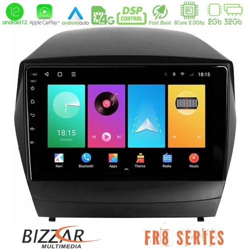Bizzar FR8 Series Hyundai IX35 Auto A/C 8core Android12 2+32GB Navigation Multimedia Tablet 9 Bizzar FR8 Series Hyundai IX35 Auto A/C 8core Android12 2+32GB Navigation Multimedia Tablet 9
